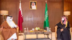 محمد بن سلمان اور قطری رہنما