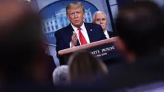 Trump gives press briefing
