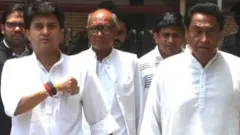 ज्योतिरादित्य सिंधिया, दिग्विजय सिंह और कमलनाथ