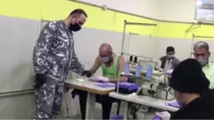 ننزلاء سجن روميه يكافحون فيروس كورونا في لبنان