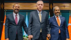 ጠቅላይ ሚኒስትር ዐቢይ አሕመድ፣ ፕሬዝዳንት ረሲፕ ታይብ ኤርዶዋን እና ፕሬዝደንት ሐሰን ሼኽ ሞሐመድ 