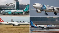 መገዲታት ኣየር ፍላይናስ፡ ግብጺ፡ ቱርክን ዱባይን