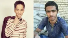 از راست محسن محمدپور و محمد داستان‌خواه دو نوجوانی هستند که گزارشگر ویژه حقوق بشر سازمان ملل به نام آنها در گزارشش اشاره کرده