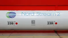 Труба с логотипом Nord Stream 2