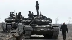 Pro-Russian forces near Mariupol