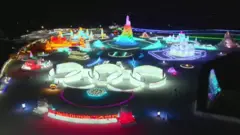 중국 하얼빈에 펼쳐진 '겨울왕국'