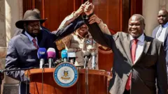 Salva Kiir na Riek Machar