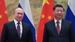 俄羅斯總統普京與中國國家主席習近平1月4日在北京舉行會晤。