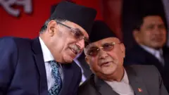 प्रचंड और केपी ओली