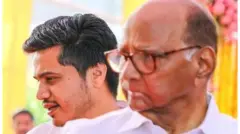 रोहित पवार, शरद पवार