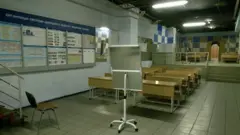 Бомбоубежище в украинской школе