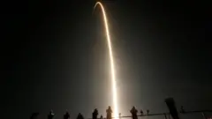Timelapse of rocket launch