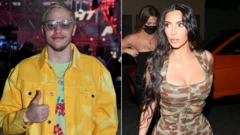 Pete Davidson and Kim Kardashian