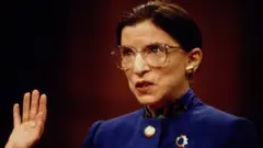 Ginsburg at her Senate confirmation hearing