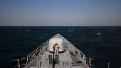 Barco en el mar Negro