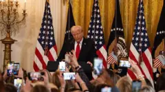 Donald Trump em entrevista coletiva