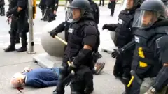 Imagen del video del incidente en Búfalo, Nueva York.