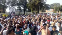 ለጠቅላይ ሚኒስትር ዐብይ በጅማ ከተማ የተደረገው የድጋፍ ሠልፍ