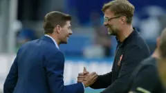 Steven Gerrard and Jurgen Klopp