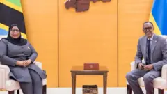 Samia Suluhu na Paul Kagame baganiriye ku bireba ibihugu byabo, ibireba akarere n'ahandi.