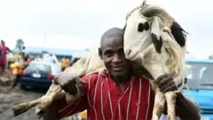 Aworan ọkunrin to gbe agbo kọrun