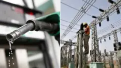 Aworan epo pẹtirolu ati waya ina ọba
