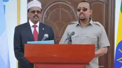 የሶማሊያው ፕሬዝዳንትና ጠቅላይ ሚኒስትር ዐብይ
