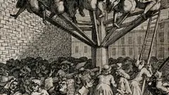 威廉·霍加斯（William Hogarth），「南海計劃：投機者被南海公司擊垮」（1721年）- 'The South Sea Scheme: speculators ruined by the collapse of the South Sea Company' (1721)