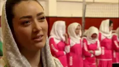 اولین لیگ والیبال دختران افغانستان با شعار صلح