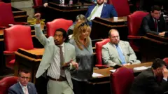 The lawmaker back in the building