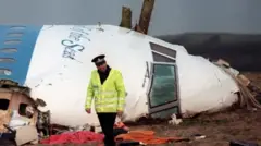 Обломки лайнера