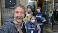 Pierre Zakrzewski with colleagues