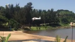 Drones zirajya ki kirwa cya Bugarura zikagaruka bitewe n'ibyo ziri kurushanwa