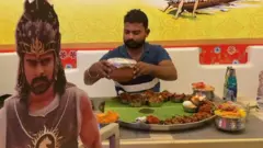 'பாகுபலி' சவால் - 30 வகை உணவுகளை 30 நிமிடங்களில் சாப்பிட்டால் ஒரு லட்சம் பரிசு