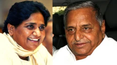 માયાવતી અને મુલાયમસિંહની તસવીર