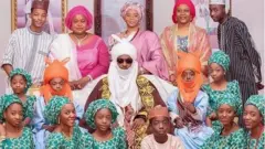 Family portrait of di Emir of Kano