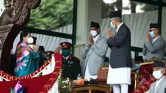 राष्ट्रपति विद्यादेवी भण्डारी र प्रधानमन्त्री शेरबहादुर देउवा