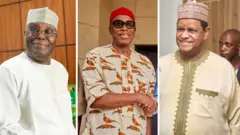 Atiku Abubakar, Rotimi Amaechi and Mohammed Hayatu-Deen