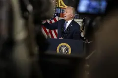 Tổng thống Joe Biden phát biểu tại Phòng Khánh tiết Nhà Trắng hôm 8/2