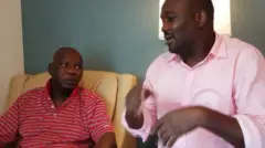 Aworan Yomi Fabiyi ati Oloogbe Baba Suwe