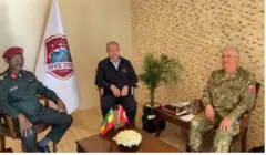 ጠቕላሊ ኢታማጆርሹም፡ ፊልድ ማርሻል ብርሃኑ ጁላ ዝመርሖ ልኡኽ ጉጅለ ኢትዮጵያ፡ ብምግባር ምስ ወተሃደራዊ ሓለፍቲቱርኪ