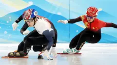 지난 7일 중국 베이징 수도실내체육관에서 열린 2022 베이징 동계올림픽 쇼트트랙 남자 1000m 준결승 경기