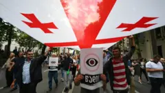 Антиправительственные протесты в Тбилиси в июне 2019 года