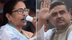 మమత బెనర్జీ, సువేందు అధికారి