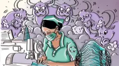 ශානිකා සෝමතිලක විසින් අද ඇගලුම් සේවිකාවන්ගේ තත්වය සිත්තමට නගා ඇති අයුරු