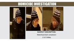 Photos of suspect from LA County Sheriff's Department, 22 Jan 23