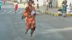 The barefoot grandma who ran to save her husband