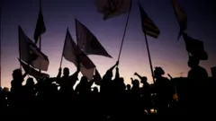 Protesto contra o presidente Jair Bolsonaro em Brasília, em junho