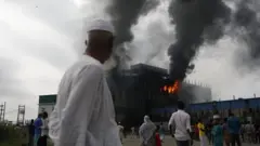 Picture of factory fire