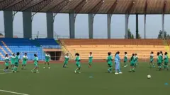 ኣባላት ሃገራዊት ጋንታ ኤርትራ ደቂ ኣንስትዮ ትሕቲ 20 ዓመት ኣብ እዋን ልምምድ 16 ነሓሰ 2021 ኣብ ኣዲስ ኣበባ